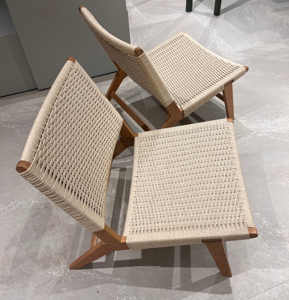 by fonQ Twine Fauteuil boho-chique, 2 fauteuils te koop., Ophalen, Minder dan 75 cm, Hout, Zo goed als nieuw