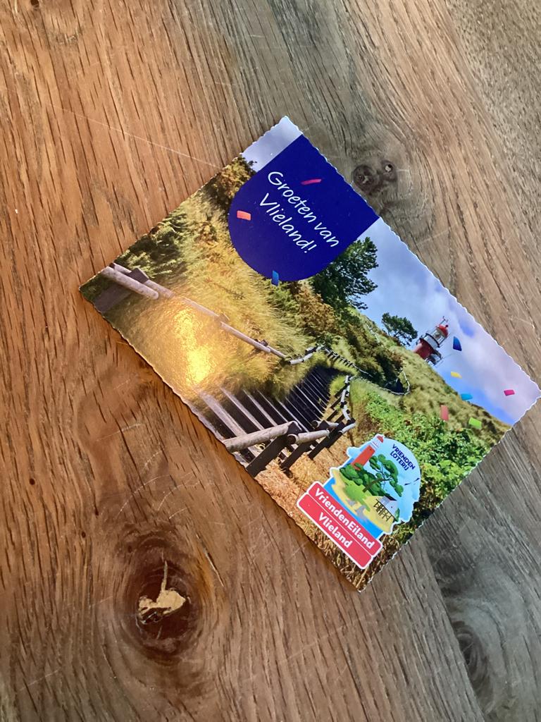 Ansichtkaart Vlieland, Ophalen of Verzenden, 1980 tot heden, Ongelopen, Overige thema's