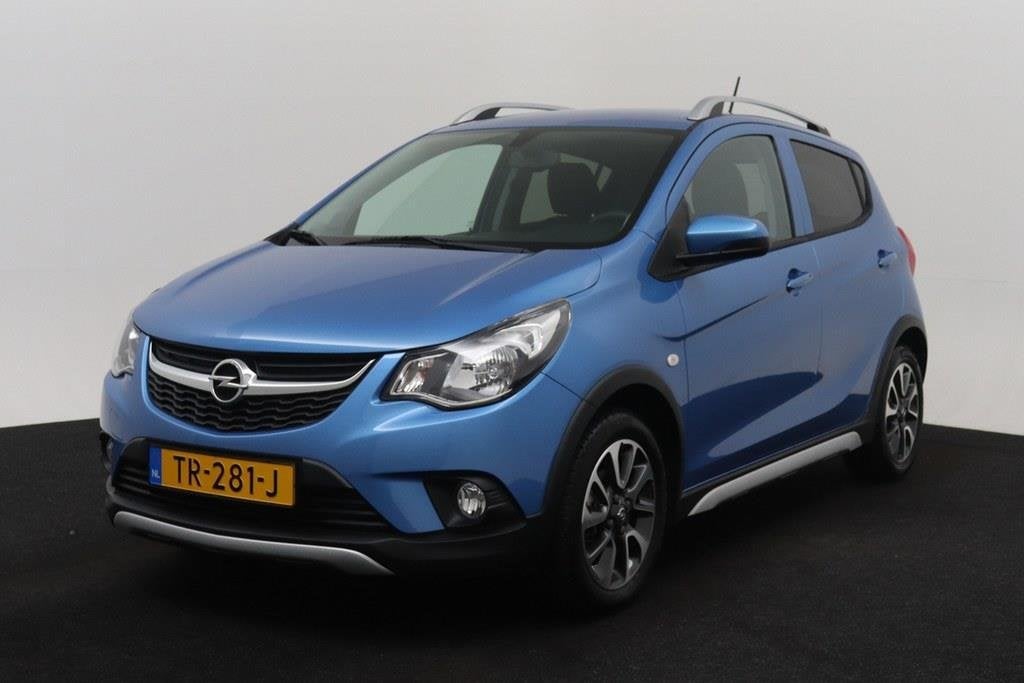Opel KARL 1.0 Rocks Online Ed. rijklaarprijs CarPlay/Airco, Auto's, Voorwielaandrijving, 839 kg, Stof, Gebruikt