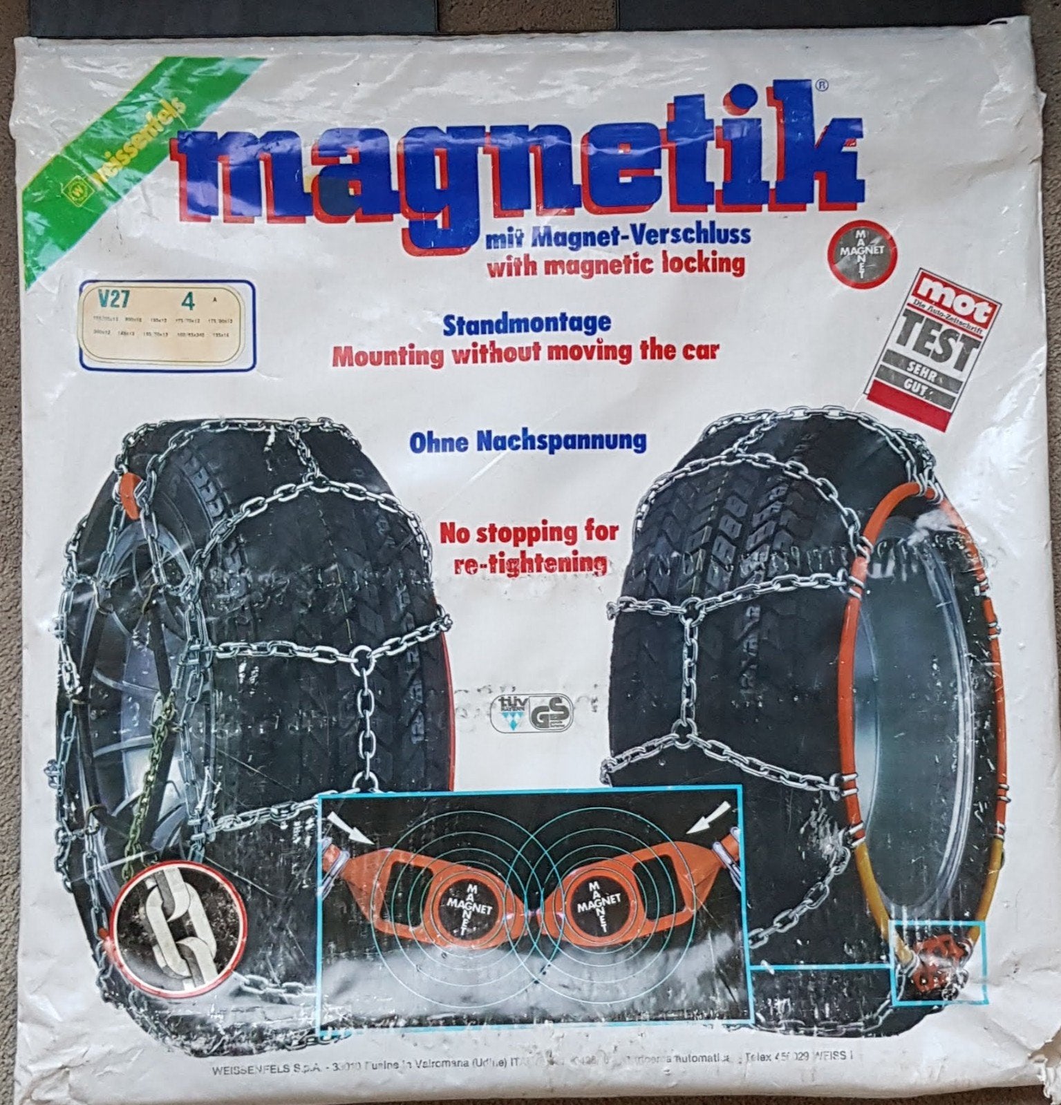 Sneeuwkettingen met magneet-sluiting / ANWB, Ophalen of Verzenden, Nieuw