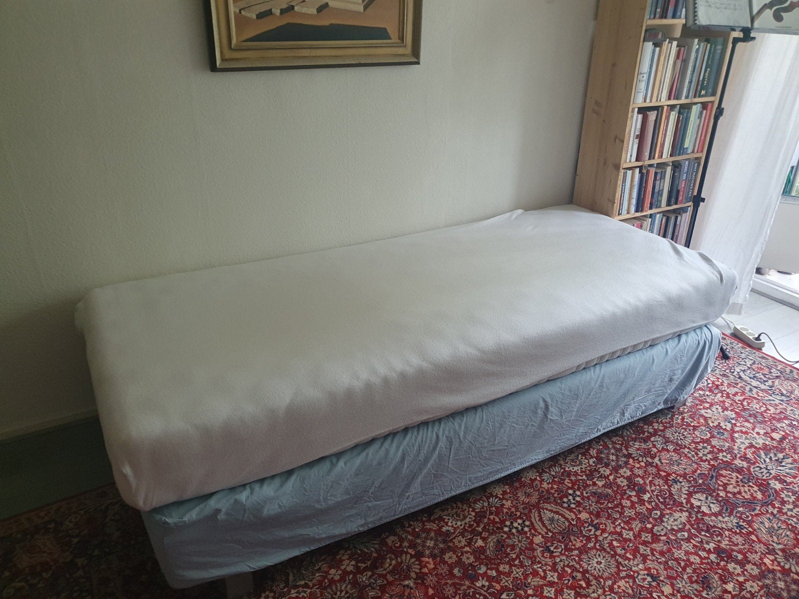 Mooie boxspring:90210, Ophalen, Gebruikt, 90 cm, Eenpersoons
