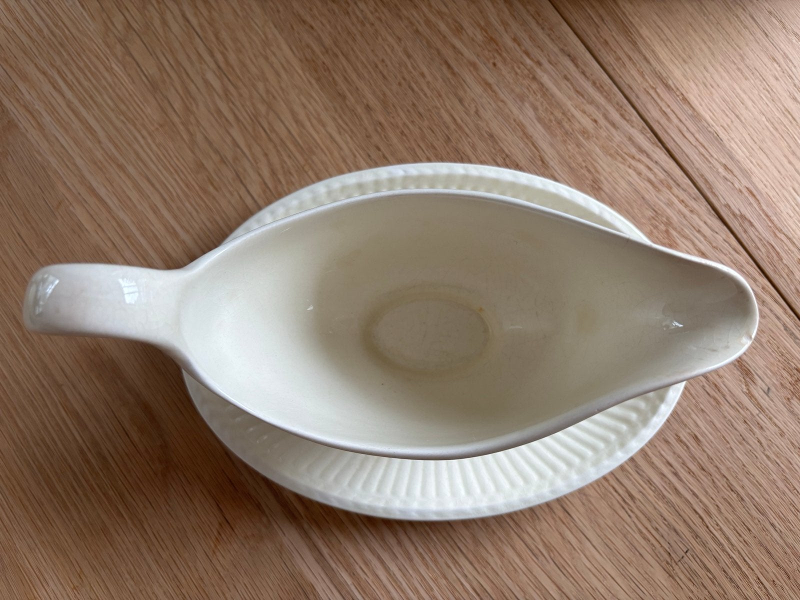 Wedgwood Edme juskom met bevestigd onderbord - jaren '30, Ophalen of Verzenden