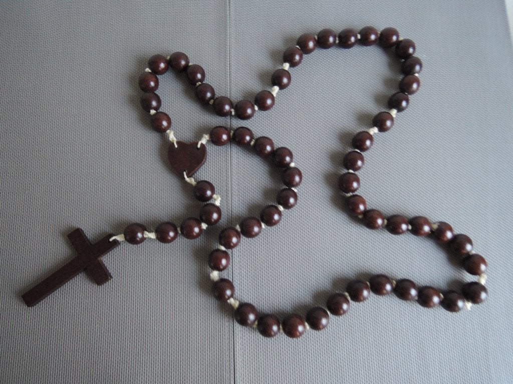 Mooie grote rozenkrans, Ophalen of Verzenden, Zo goed als nieuw, Overige typen, Christendom | Katholiek