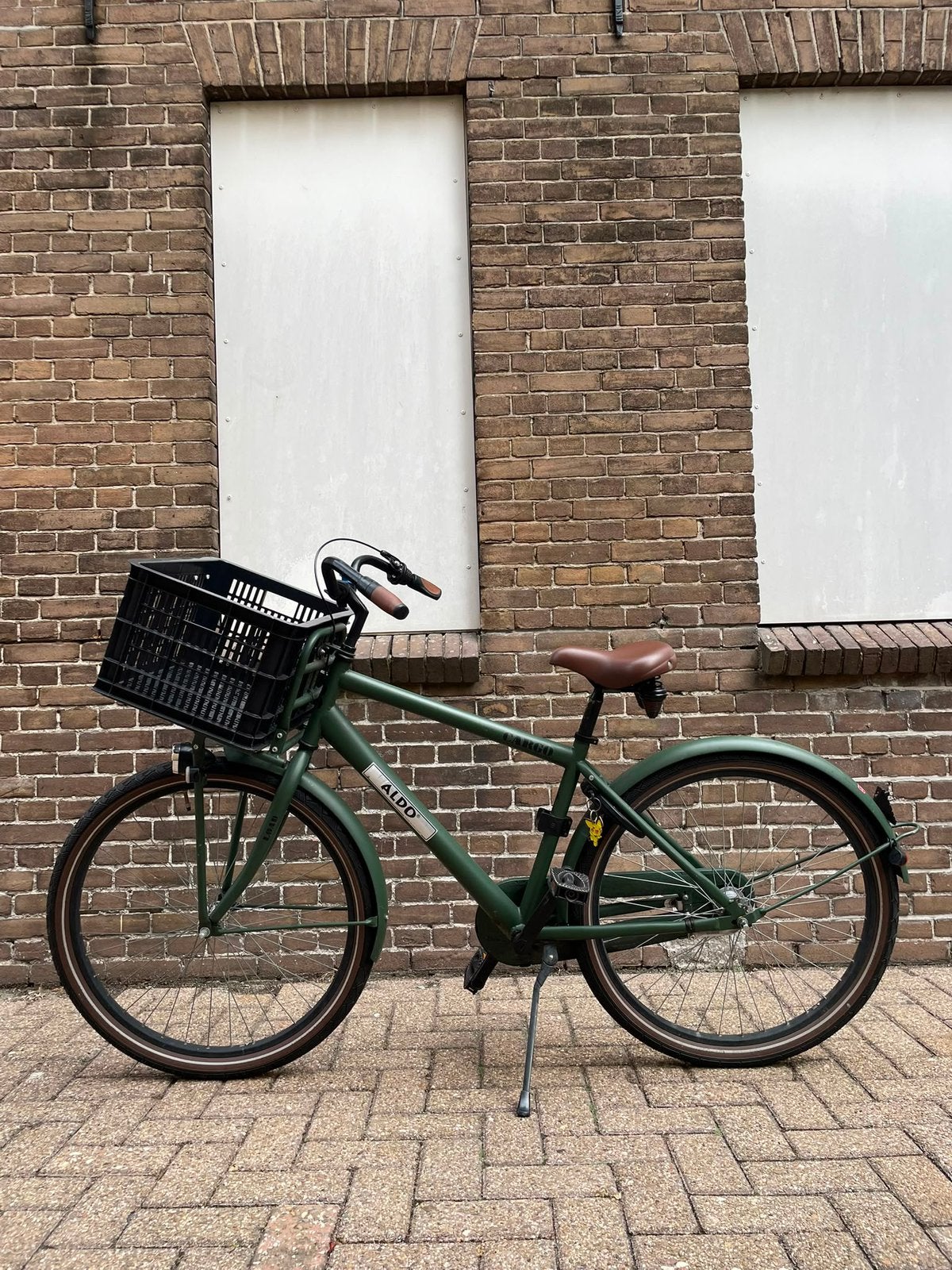 🚲 ALDO Cargo Cruiser 26 inch Military Green 🔥, Terugtraprem, Gebruikt, Versnellingen, Ophalen
