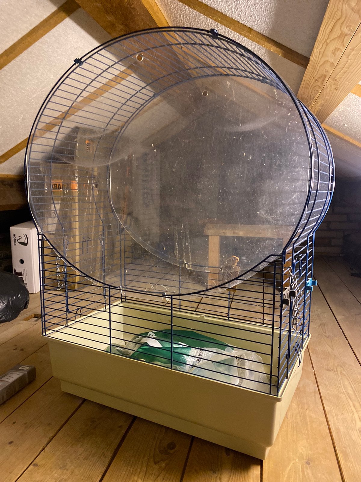 Parkietenkooi, Dieren en Toebehoren, Vogels | Hokken en Kooien, Ophalen, Gebruikt, Overige materialen, Vogelkooi