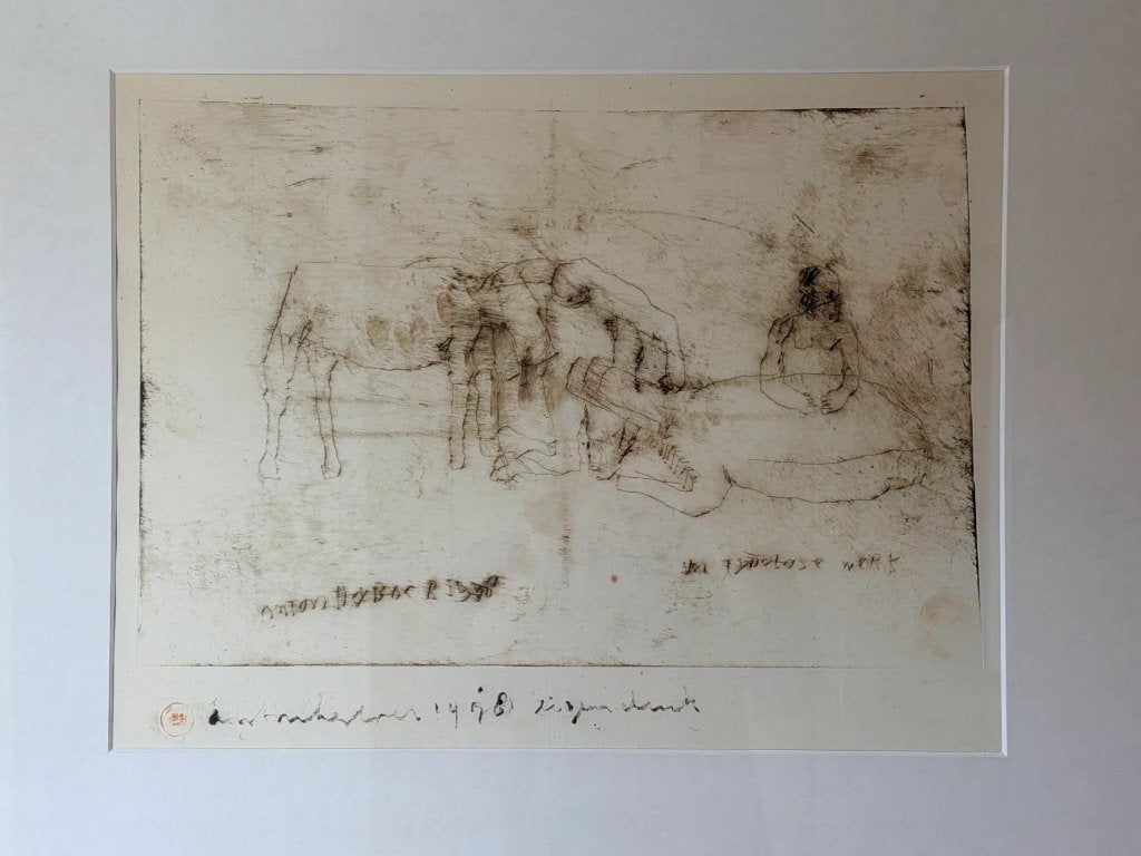 Anton Heyboer Ets HET TIJDELOZE WERK UIT 1978., Ophalen, Ets, Gesigneerd, 1950 - 1999