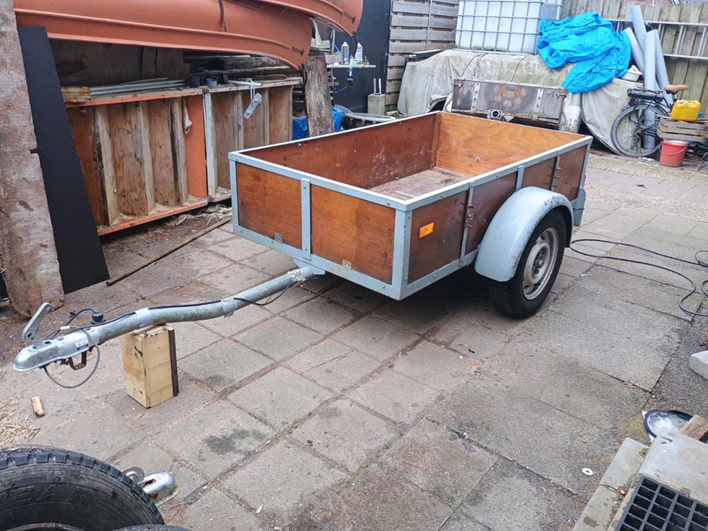 aanhangwagen met prima banden en goede beplating, Ophalen of Verzenden, Gebruikt