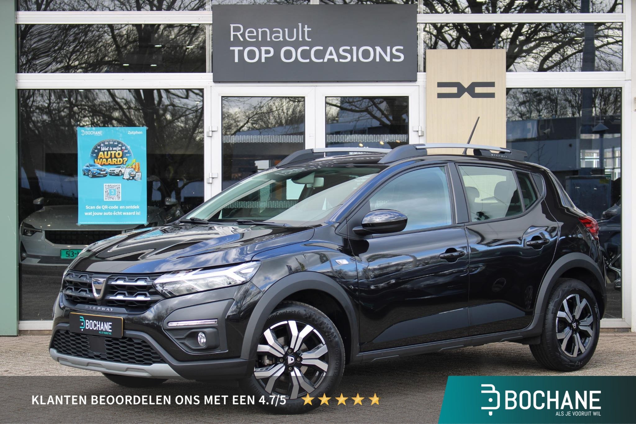 Dacia Sandero Stepway 1.0 TCe 90 Comfort | Airco | Cruise Co, Auto's, Dacia, Met garantie (alle), Zwart, Origineel Nederlands