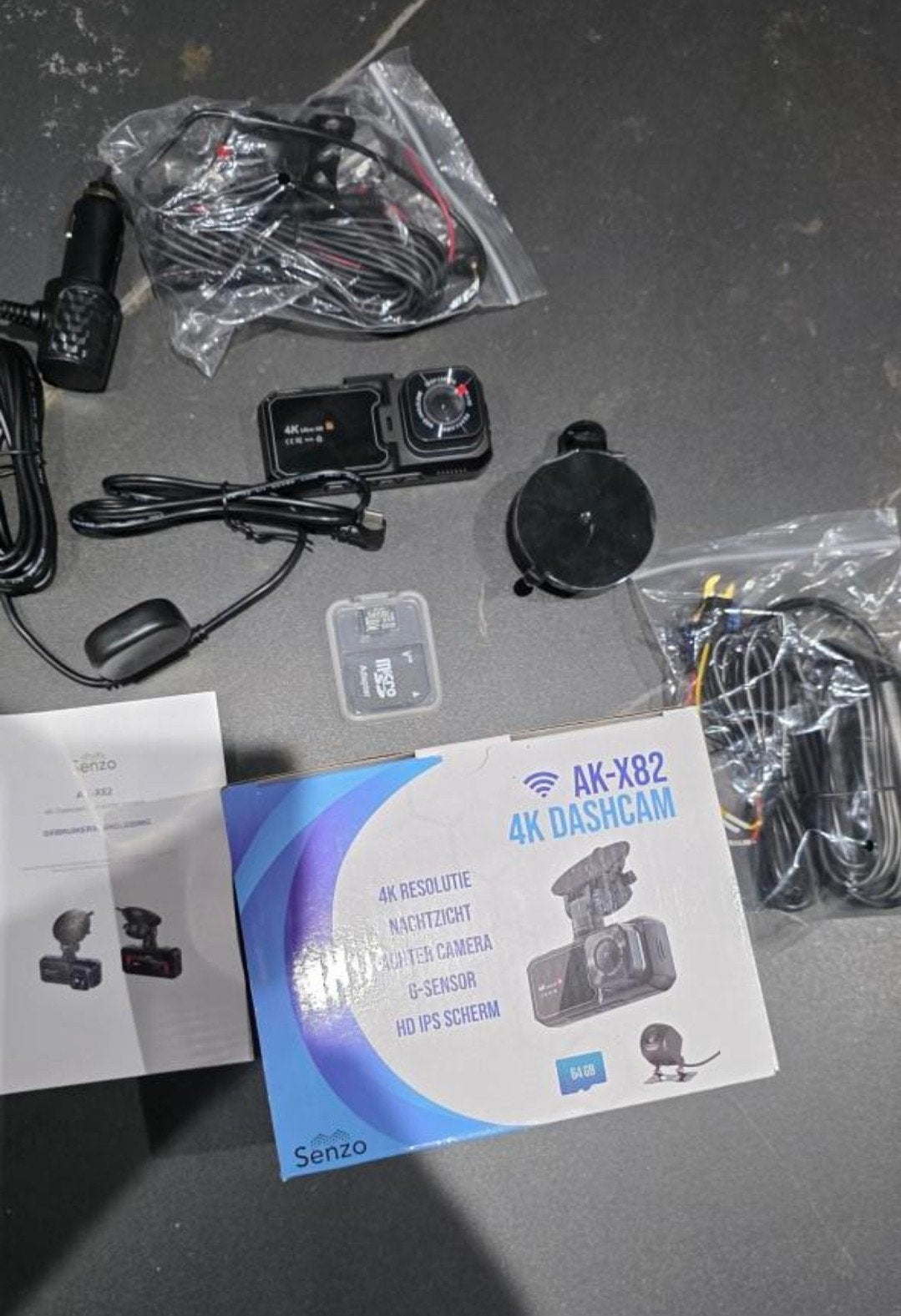 AK-X82 4K Dashcam met Nachtzicht en G-Sensor, Ophalen of Verzenden, Nieuw