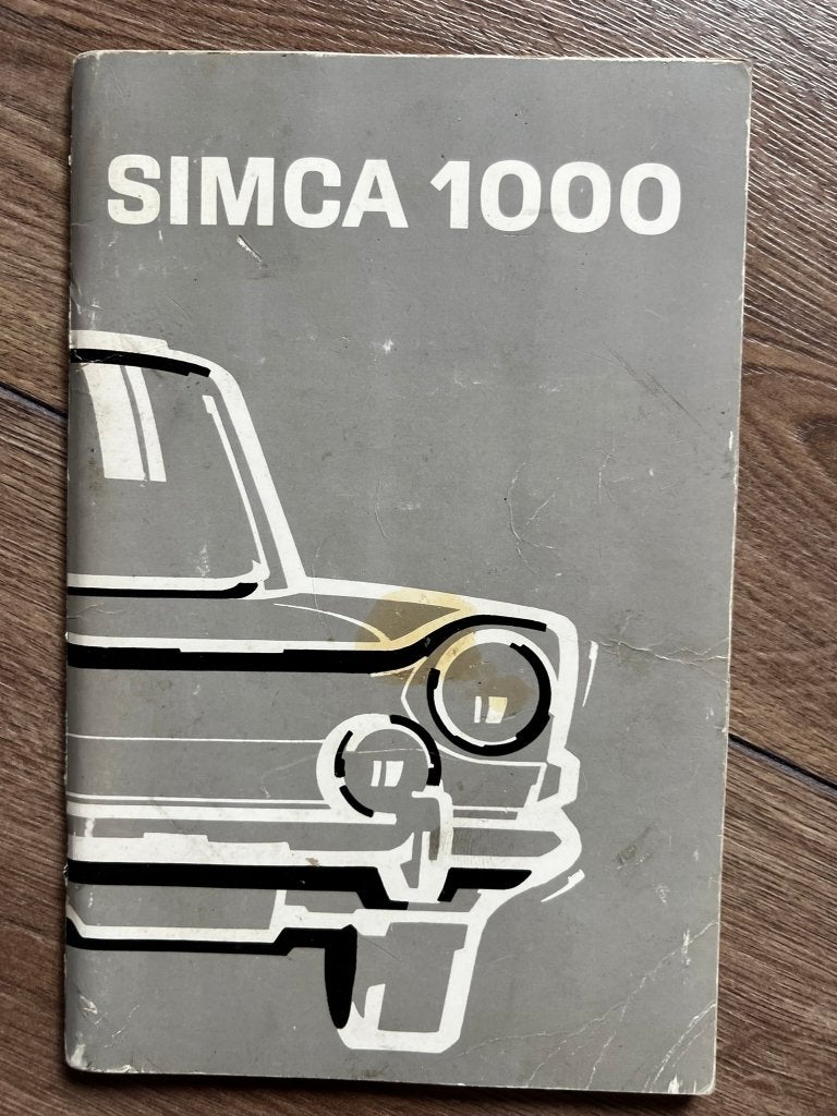 Simca 1000 Handleiding / Instructieboekje, Ophalen of Verzenden