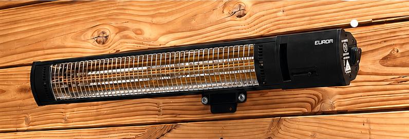 EUROM Terrasverwarmer Golden 2500 Shadow, Tuin en Terras, Terrasverwarmers, Zo goed als nieuw, Waterbestendig, Wand, Ophalen