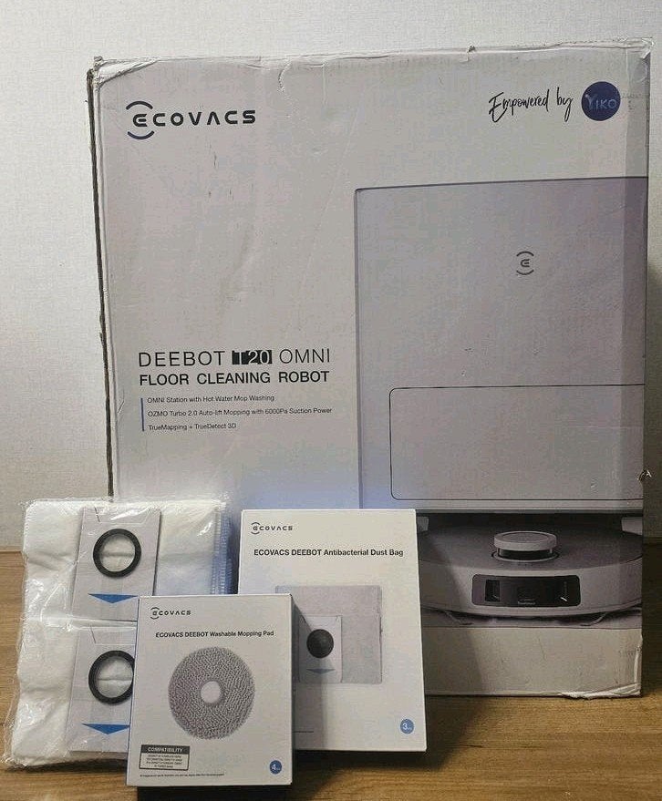 Ecovacs Deebot T20 OMNI Robotstofzuiger - Ongebruikt + Extra