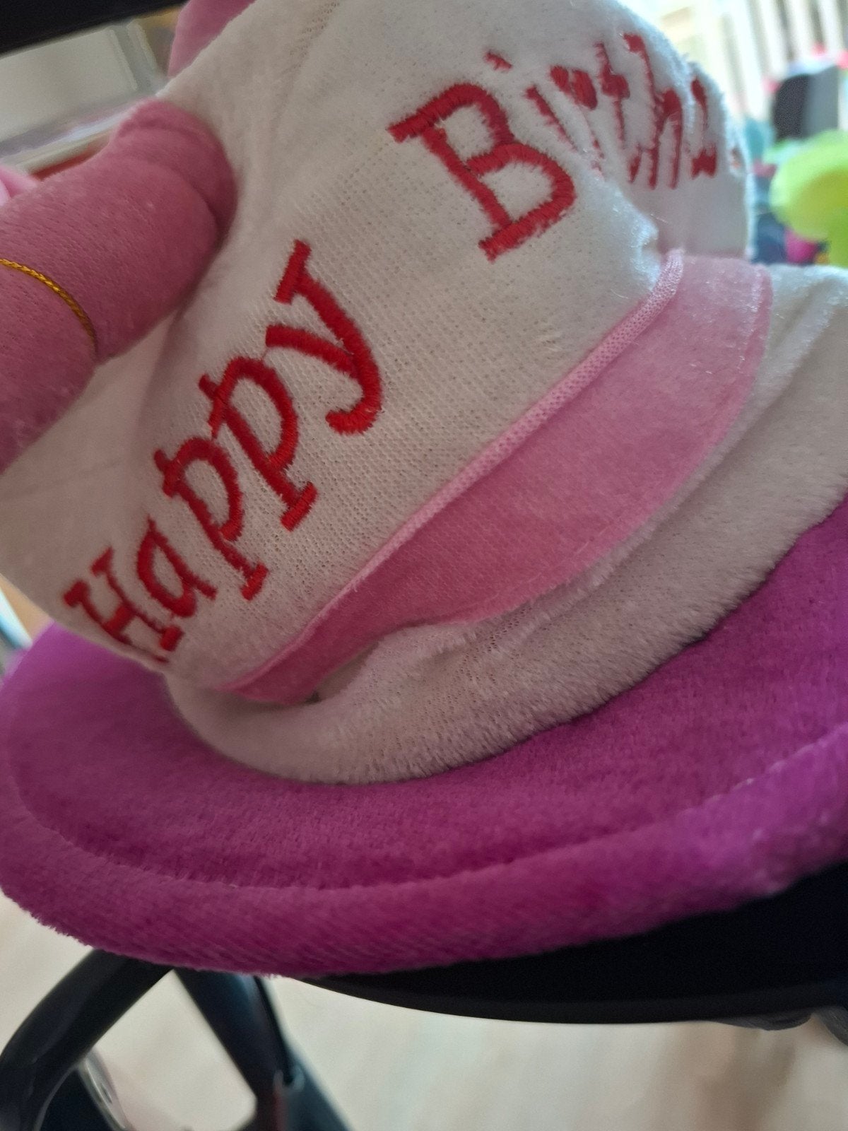 Happy Birthday hoed met slinger, Ophalen of Verzenden, Zo goed als nieuw, Versiering, Verjaardag