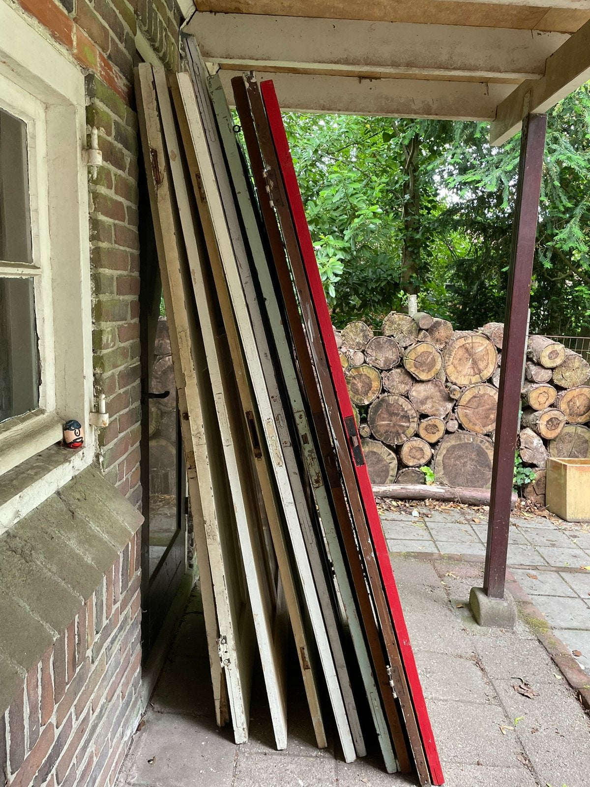 Oude paneeldeuren 6 x, Doe-het-zelf en Verbouw, Deuren en Horren, Ophalen, Gebruikt, 80 tot 100 cm, Binnendeur
