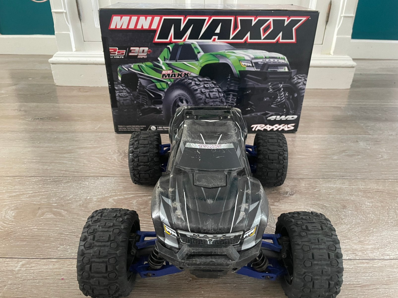 Traxxas mini max, Ophalen of Verzenden, Gebruikt, Auto offroad