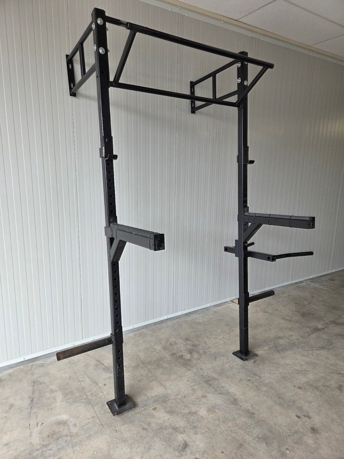 Fitness wall rack rek spotter arms j hooks dip, Ophalen, Overige typen