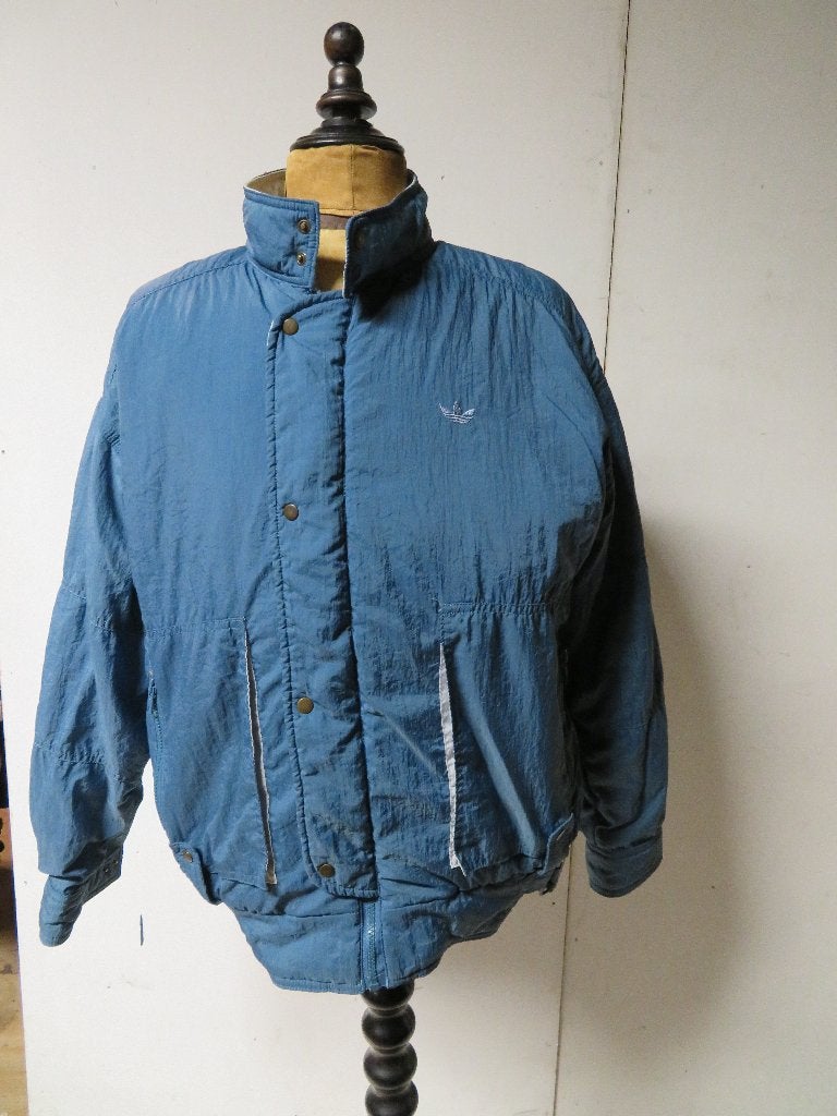 Heren Adidas jack - jas Vintage maat 52 en 48 nieuw blauw, Maat 52/54 (L), Blauw, Nieuw, Ophalen of Verzenden