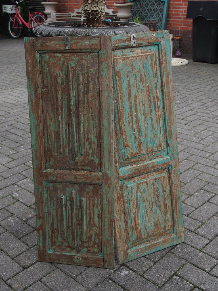 2 Houten Decoratieluiken - 100x36 cm per luik, Antiek en Kunst, Ophalen