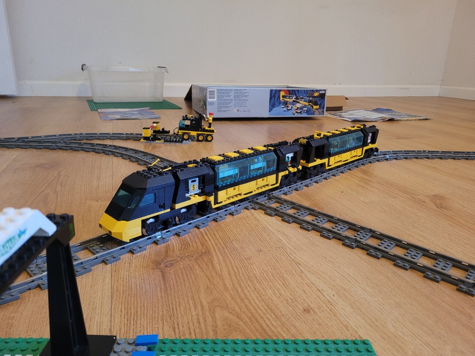 LEGO System 4559 trein met extra uitbreidingen, Ophalen of Verzenden, Zo goed als nieuw