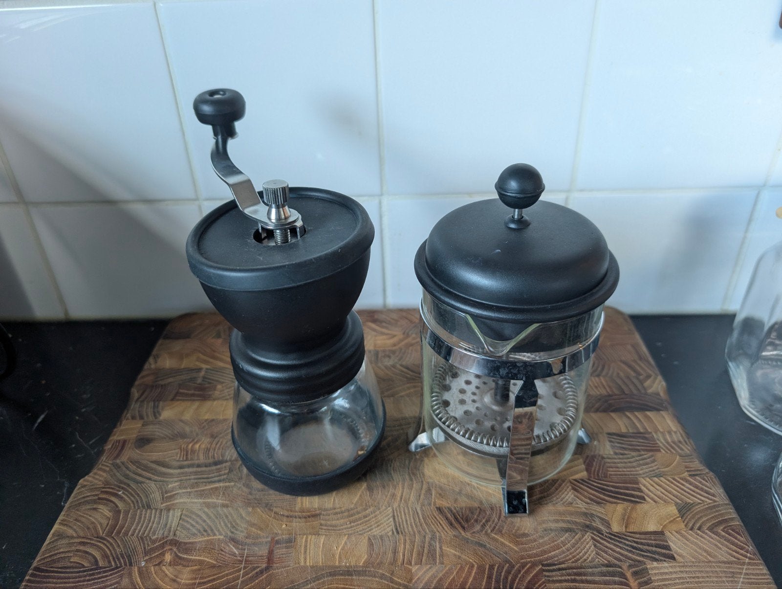 French press & koffie maler, Ophalen, Koffiemachine