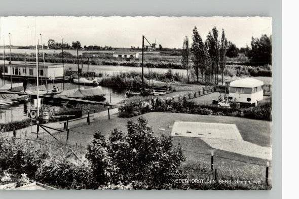 Nederhorst den Berg Jachthaven met caravan, Ophalen of Verzenden, 1960 tot 1980, Ongelopen, Noord-Holland