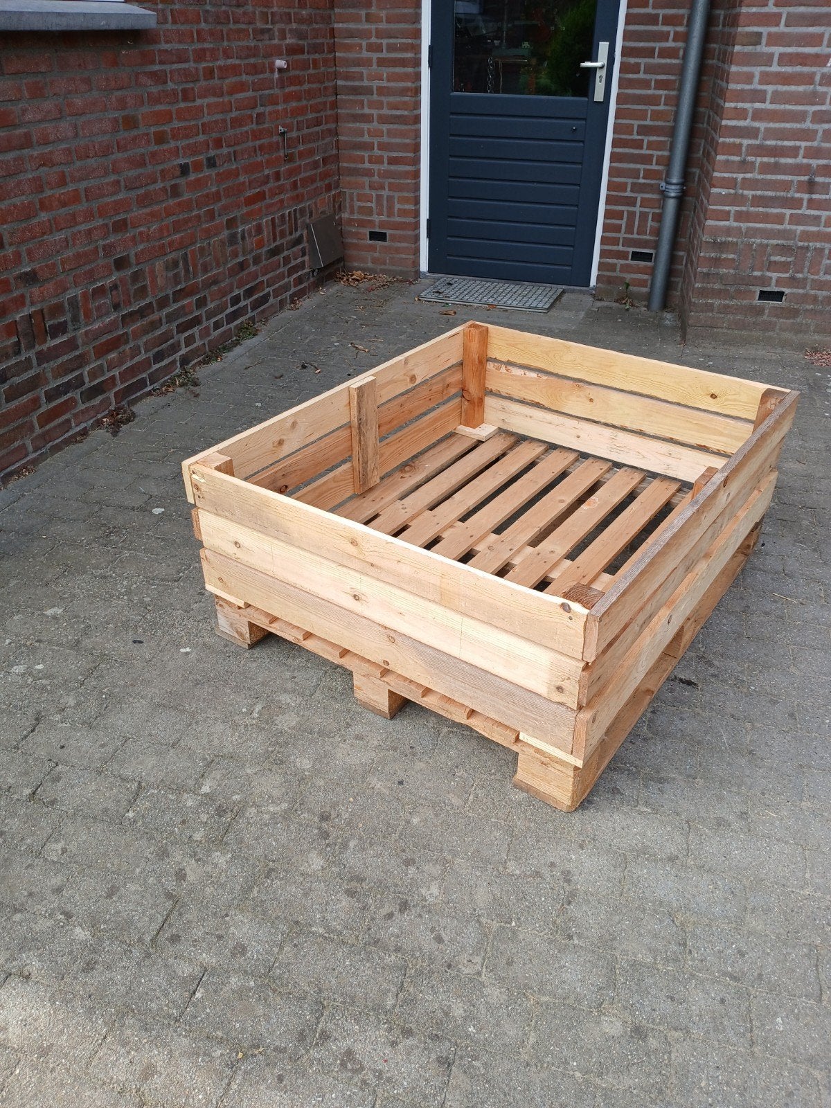 Houten plantenbak van pallets - ideaal voor tuin/balkon, Tuin en Terras, Ophalen, Gebruikt, 100 cm of meer, Balkon