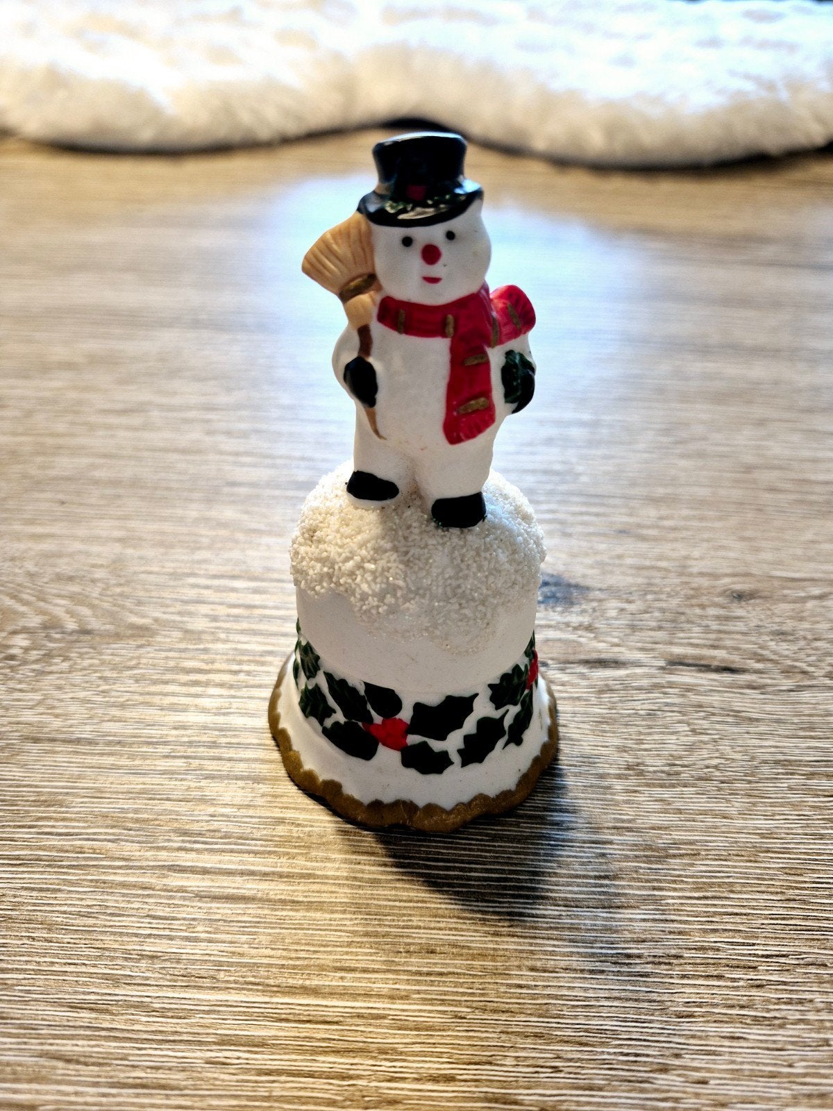 kerst beeldje sneeuwpop bel, Ophalen of Verzenden