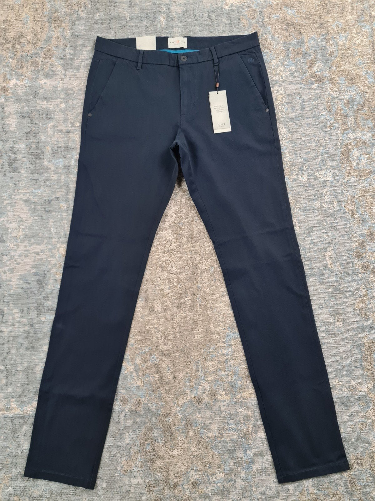 Cast Iron Riser Slim Chino W33 L34 NIEUW STRETCH Bronno3334, Maat 52/54 (L), New Yorkstraat 50, 1175 RD Lijnden, https://www.justbrands.nl/klantenservice