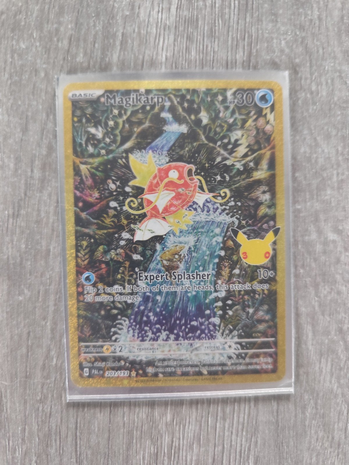 magikarp 30 aniversary 203/193, Hobby en Vrije tijd, Ophalen of Verzenden, Zo goed als nieuw, Losse kaart