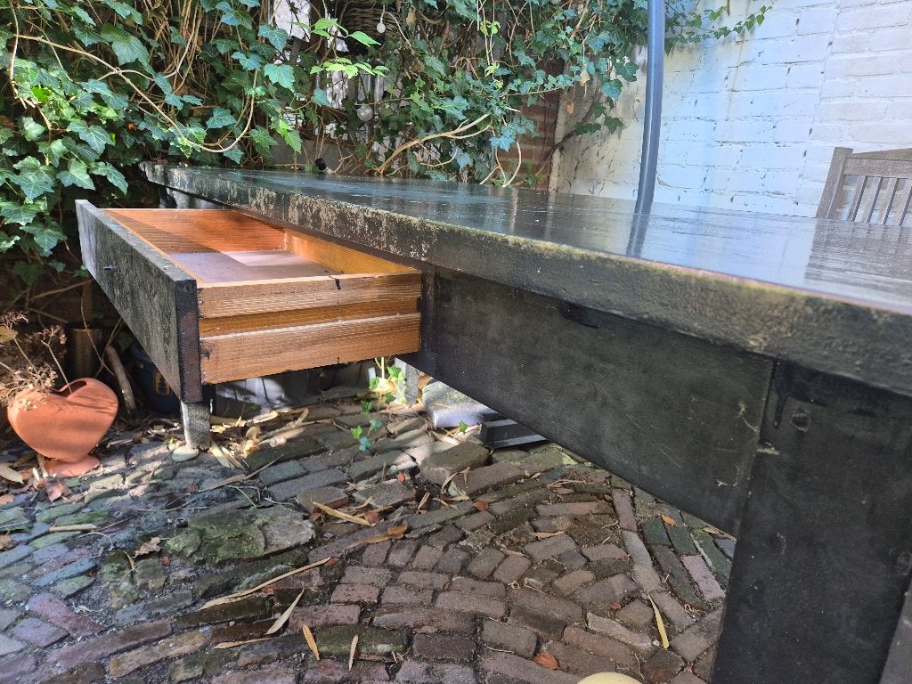 Tafel (binnen/buiten), Huis en Inrichting, Ophalen, Gebruikt, 50 tot 100 cm, Vijf personen of meer