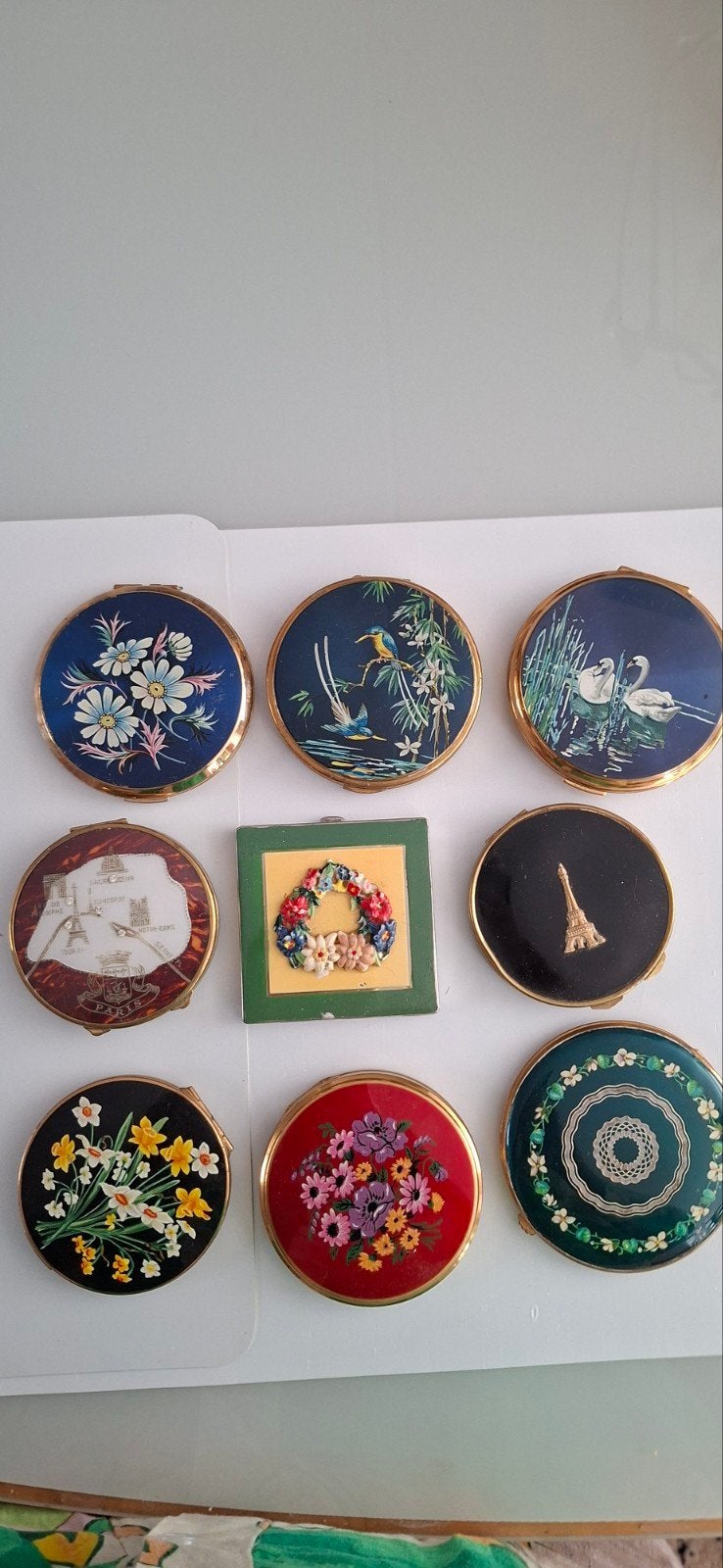 Vintage Poederdoosjes - Diverse Ontwerpen, Ophalen of Verzenden