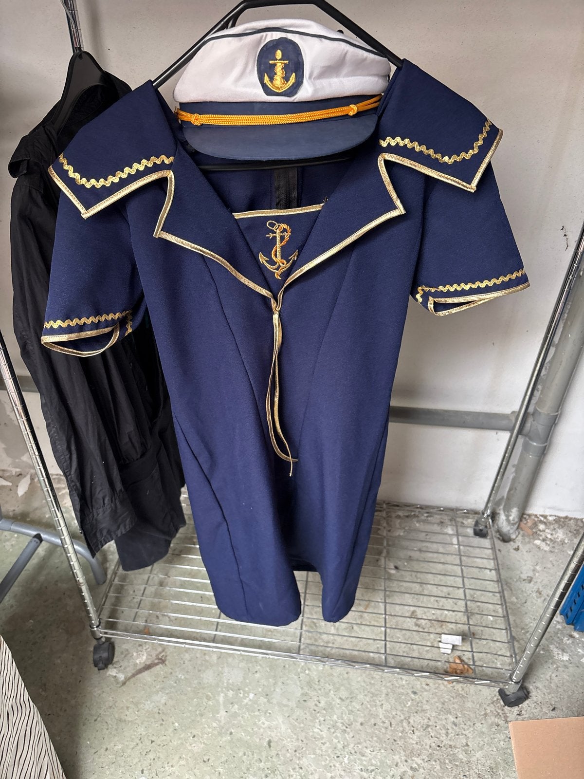 Carnaval verkleed jurkje marine kapitein met pet Maat 38/40, Maat 38/40 (M), Carnaval, Ophalen of Verzenden, Kleding