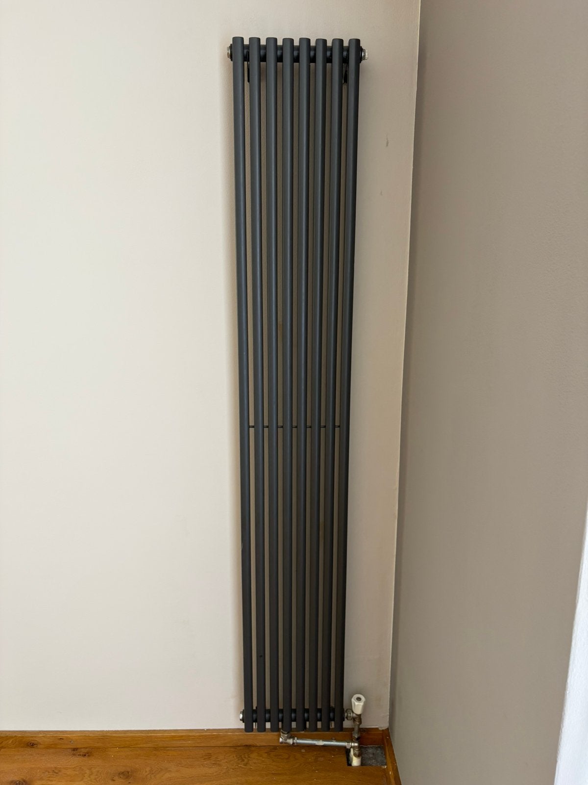 Staande/hangende DESIGN radiator 187x30 antraciet, Ophalen, Radiator, Minder dan 60 cm, Zo goed als nieuw