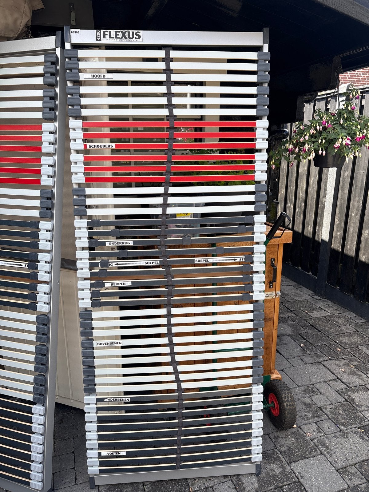 2 keer lattenbodum flexus 4200, Ophalen, Eenpersoons, 80 cm