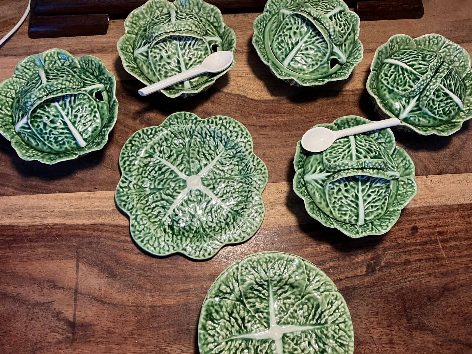 Bordallo pinheiro green cabbage soepkom, Overige merken, Ophalen of Verzenden, Zo goed als nieuw, Overige stijlen