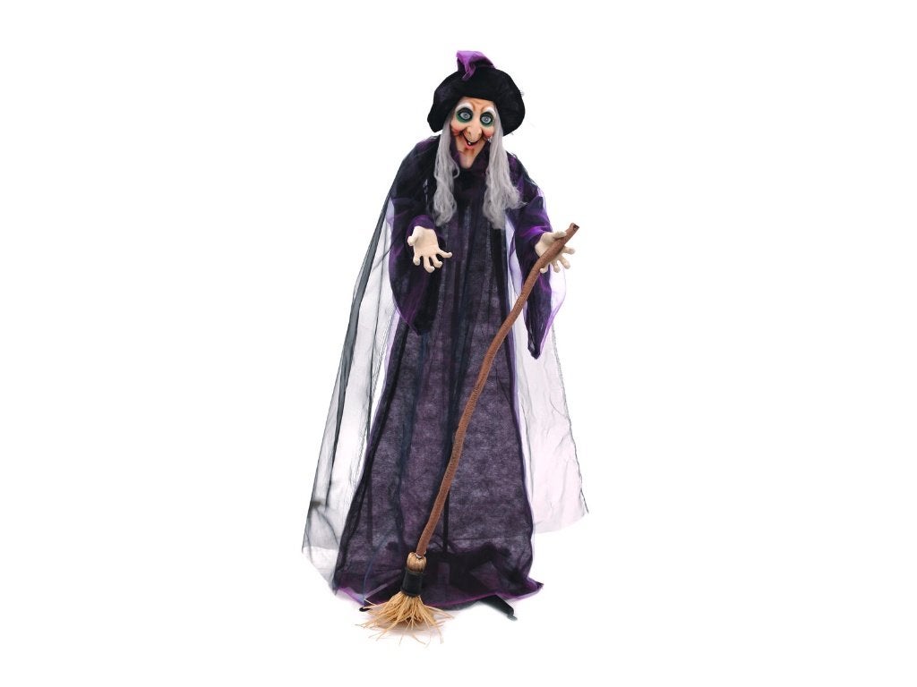 Europalms Halloween Witch - Geanimeerde Heks 175 cm, Hobby en Vrije tijd, Halloween of Griezel, ., Nieuw, Ophalen of Verzenden
