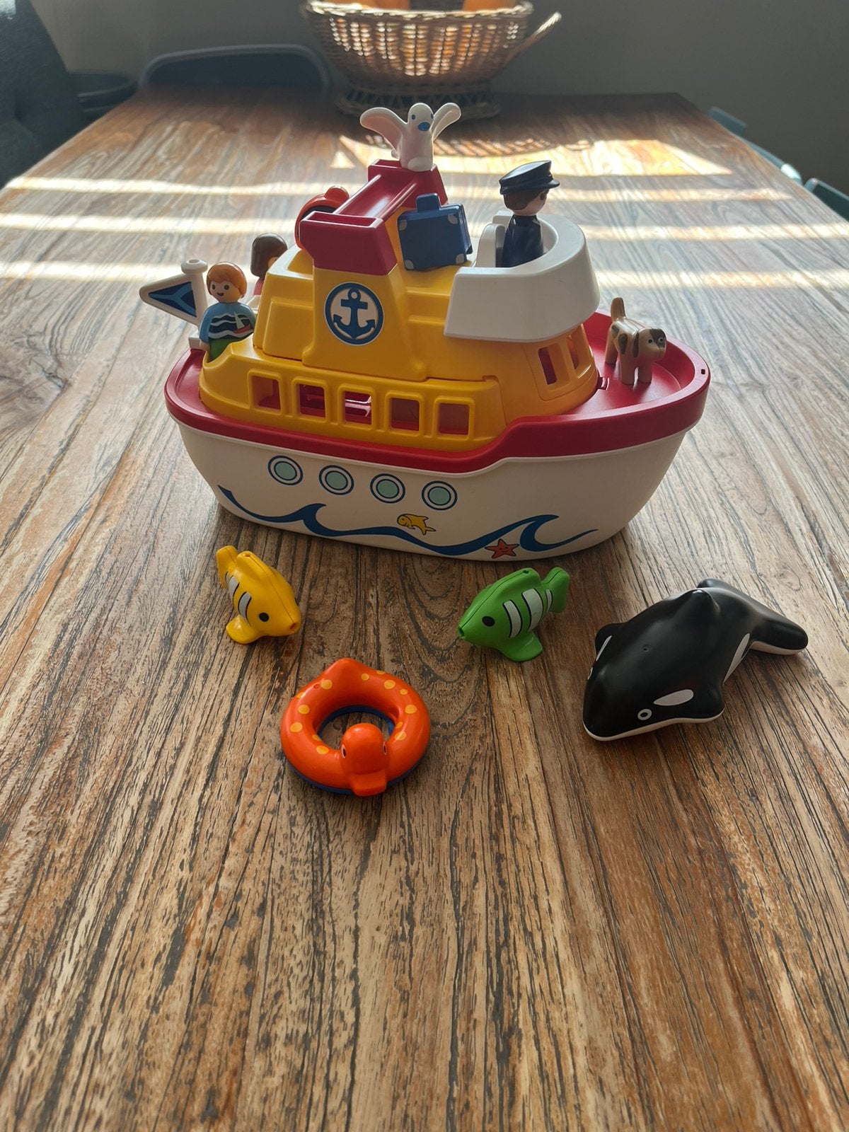 Playmobil 123 boot, Ophalen of Verzenden, Zo goed als nieuw