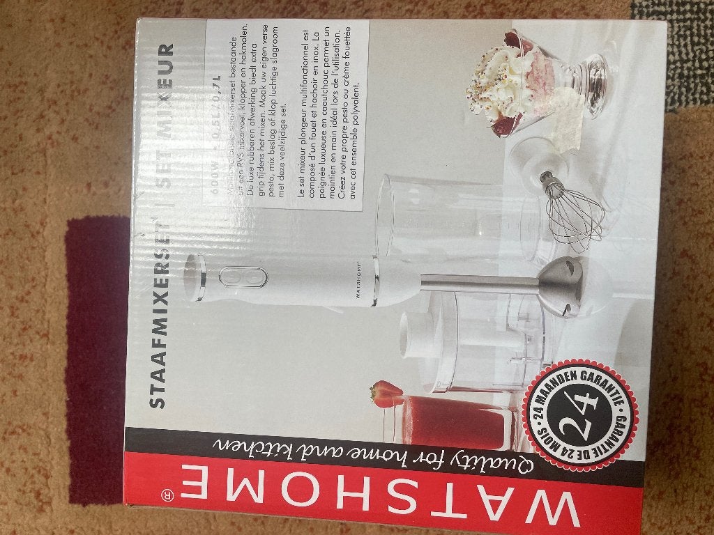 Nieuwe Staafmixserset, Witgoed en Apparatuur, Minder dan 1 liter, Ophalen of Verzenden, Nieuw, 3 snelheden of meer