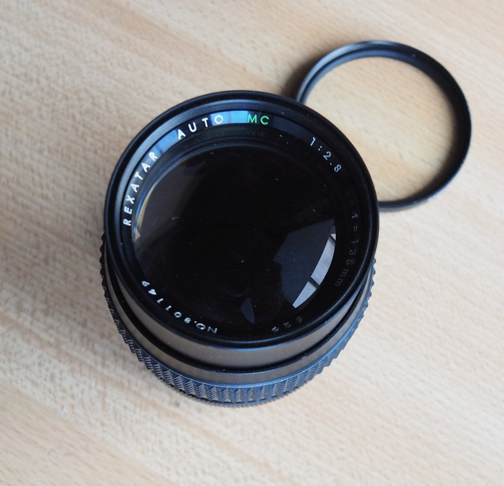 Rexatar 135mm f2.8 M42, Ophalen, 1980 tot heden, Lens of Lenzen