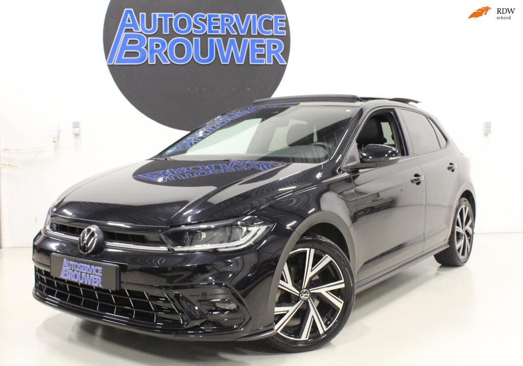 Volkswagen POLO 1.0 TSI R-Line Business Panoramadak, Stof, Gebruikt, Zwart, Bedrijf