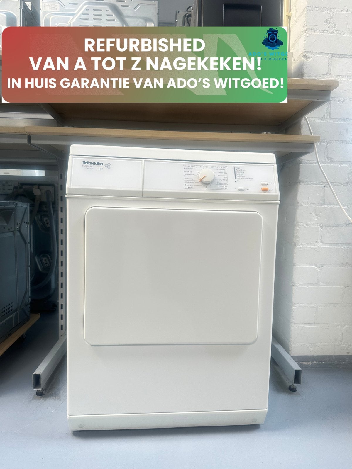 MIELE Softcare 7KG Luchtafvoerdroger, Witgoed en Apparatuur, 6 tot 8 kg, Luchtafvoer, MIELE, Info@adoswitgoed.nl