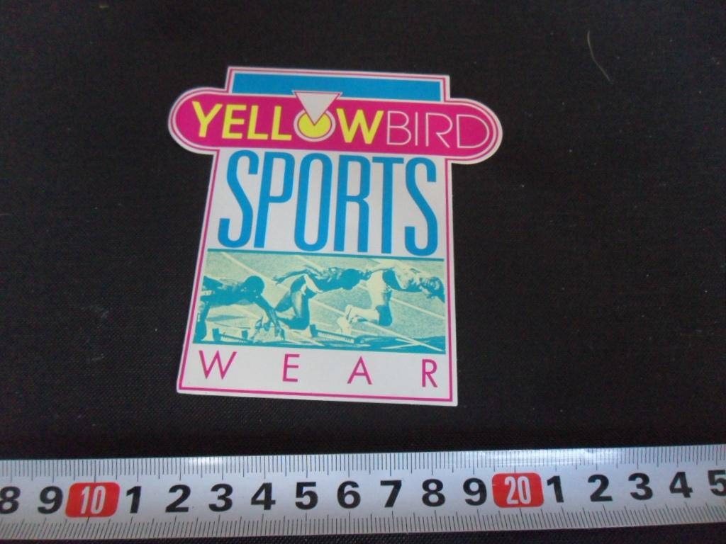 sticker YELLOW BIRD SPORTS WEAR, Ophalen, Zo goed als nieuw