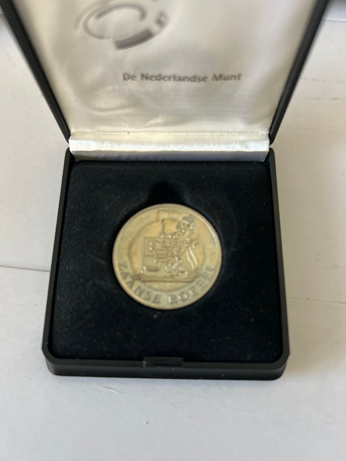 Zilveren munt 'Zaanse Koebel' 1991-2001 in cassette, Koningin Beatrix, Zilver, Losse munt, Overige waardes