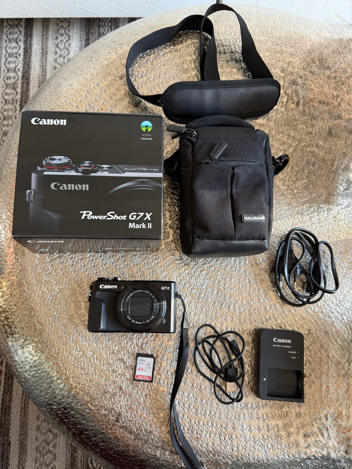 Canon PowerShot G7X Mark II - Zo goed als nieuw, Geheugenkaart, Canon, Ophalen of Verzenden, Zo goed als nieuw