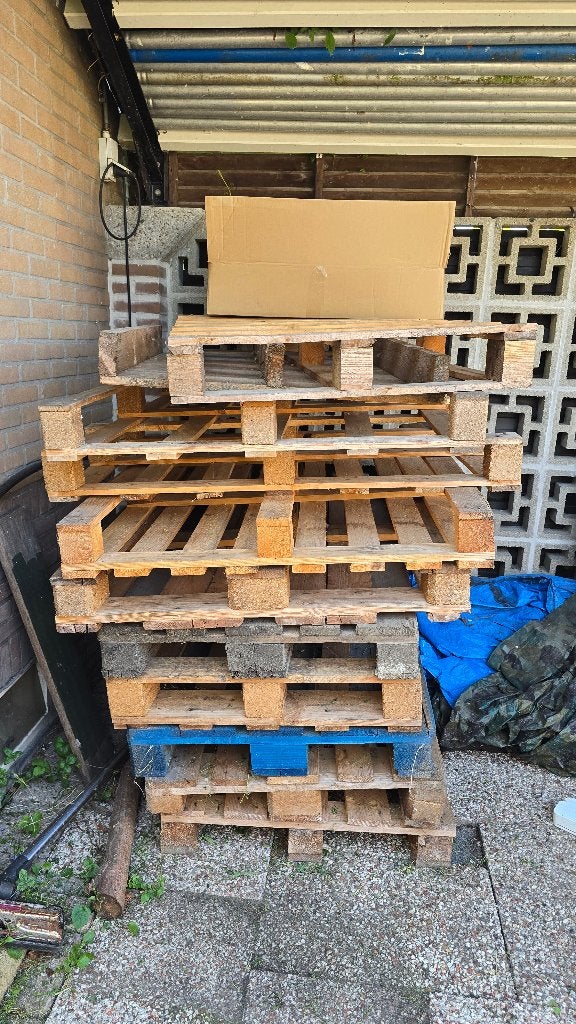 Pallets gratis, Ophalen, Gebruikt, Pallet, Minder dan 200 cm