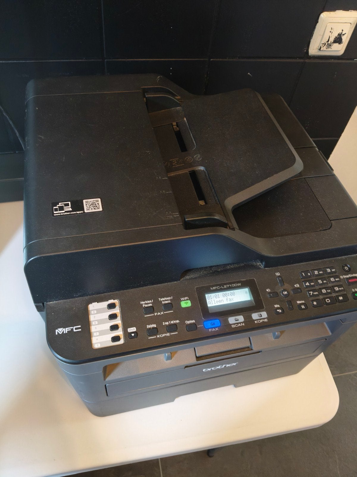 Brother MFC-L2710DW Laserprinter All-in-One, Computers en Software, Printers, Gebruikt, Draadloos, Ophalen of Verzenden, Brother