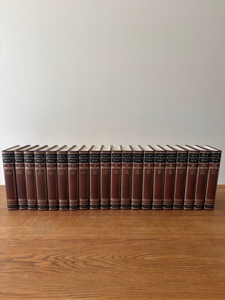 Grote Winkler Prins Encyclopedie - 20 delen, goede staat, Boeken, Encyclopedieën, Ophalen, Complete serie, Zo goed als nieuw, Algemeen