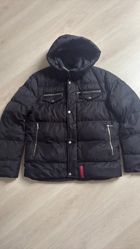 XPLCT JAS ZWART BLACK MAAT XL, Ophalen of Verzenden, Zo goed als nieuw, Maat 56/58 (XL), Zwart