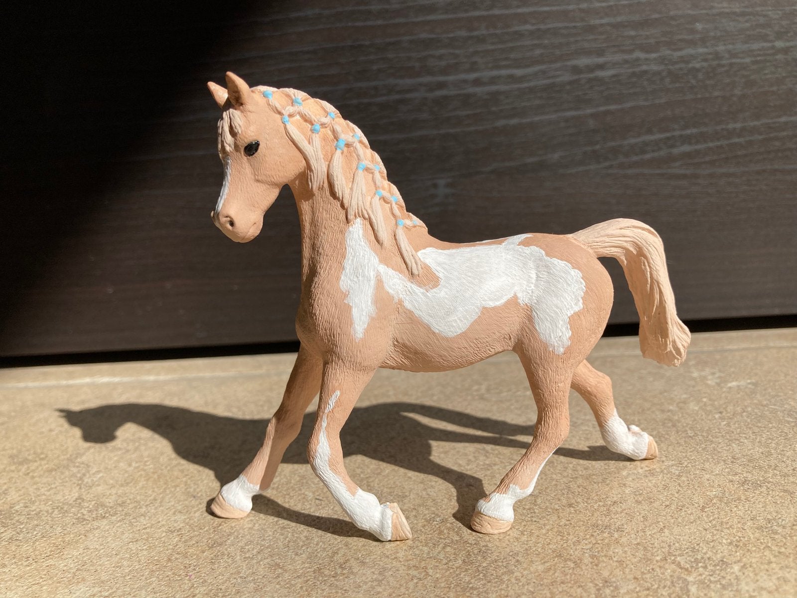 Schleich repaint, Verzamelen, Dierenverzamelingen, Ophalen of Verzenden, Paard, Beeldje of Figuurtje