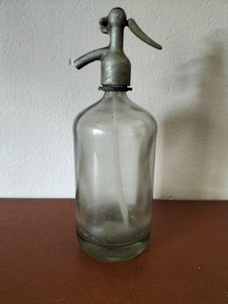 Spuitwaterfles sodafles blank, Antiek en Kunst, Ophalen of Verzenden